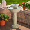 2-Tier Solar Fountain Bird Bath- Country Gardens -Bird Products Store 2 tier Solar Fountain Bird Bath
