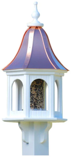 Copper Roof Gazebo Bird Feeder Bell Shape - 28x12 -Bird Products Store BF12 BC PANELS