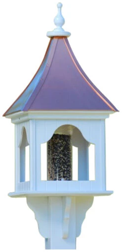 Copper Roof Bird Feeder Square Gazebo - 36x14 7 Copper Roof Bird Feeder Square Gazebo - 36x14 -Bird Products Store BF14 SQ BC