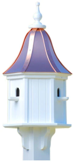 Copper Roof Birdhouse 28x12- 3 Perches -Bird Products Store BH12 3 BC