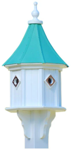 Copper Roof Birdhouse 34x14 Slope- 4 Portals -Bird Products Store BH14 4CP PC SLOPE