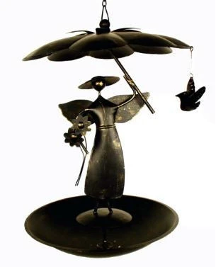 Garden Angel Hanging Bird Feeder 3 Garden Angel Hanging Bird Feeder