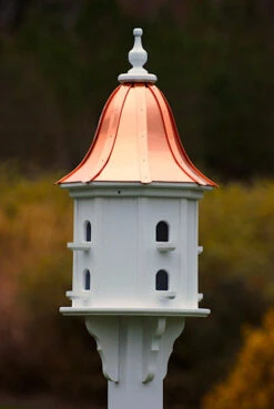 Copper Roof Dovecote Birdhouse 36x14 - 8 Perches