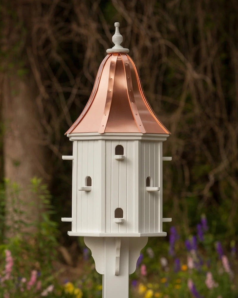 Copper Roof Dovecote Birdhouse 42x16 3 Copper Roof Dovecote Birdhouse 42x16