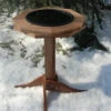 Tall Heated Bird Bath- Cedar Or Poly