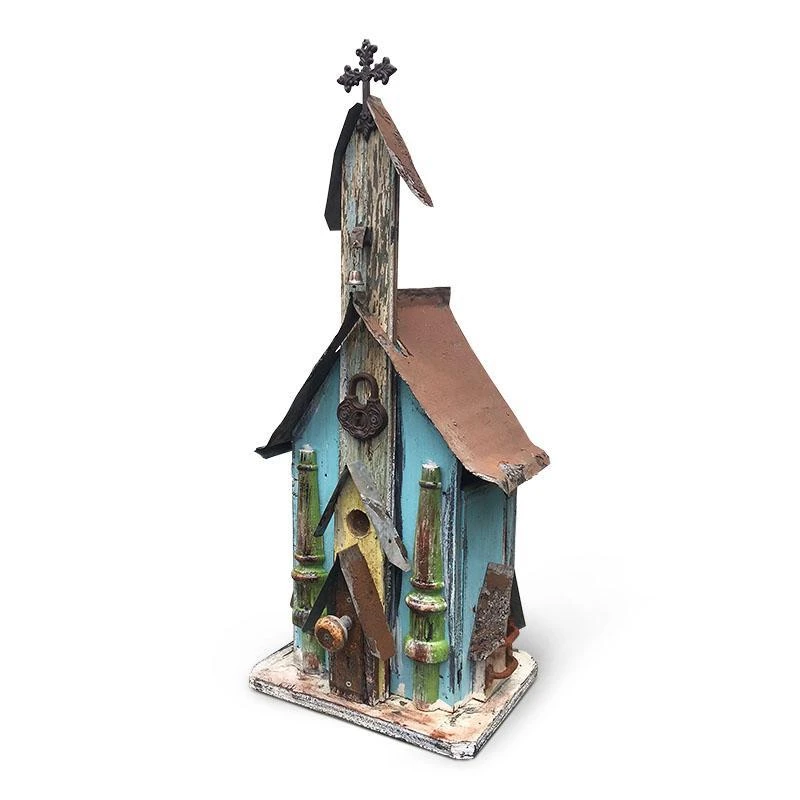Large Church Birdhouses- 3 Colors 4 Large Church Birdhouses- 3 Colors - Image 2