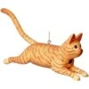 Orange Tabby Leaping Cat Birdhouse 2 Orange Tabby Leaping Cat Birdhouse -Bird Products Store Orange tabby leaping cat birdhouse