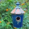 Pottery Cottage Birdhouse -Bird Products Store Pottery Cottage Birdhouse