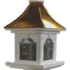 Copper Roof Bird Feeder Large Capacity With Post Mount -Bird Products Store RW12 LCPS