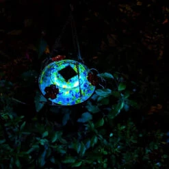 Solar Glass Hummingbird Feeder With Perch -Bird Products Store Solar Hummingbird Feeder Top Fill