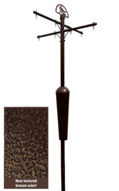 Squirrel Stopper 8-Arm Bird Feeder Pole -Bird Products Store Squirrel Stopper Deluxe Bird Feeder Pole
