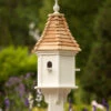 Vinyl Birdhouse-3 Nest 28x12 -Bird Products Store Vinyl Birdhouse Shake Roof 3 Nest