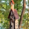 Tall Church Birdhouse- White -Bird Products Store White Church Birdhouse Tall