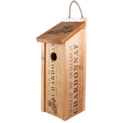 Wine Crate Birdhouse -Bird Products Store Wine Bottle Birdhouse