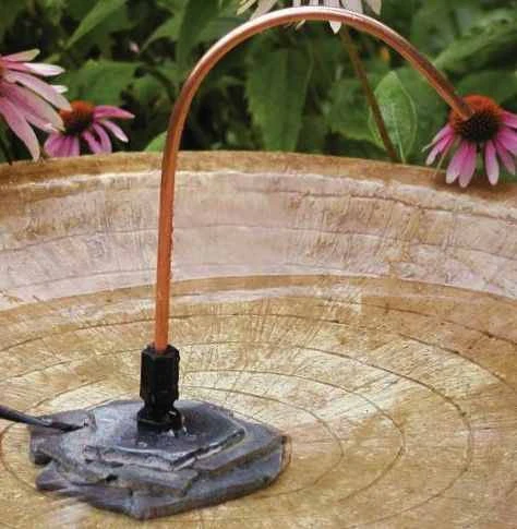 Bird Bath Dripper With Rock Or Pebble Base 3 Bird Bath Dripper With Rock Or Pebble Base