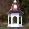 Copper Roof Gazebo Bird Feeder Bell Shape - 28x12 -Bird Products Store copper roof bird feeder vinyl PVC 28x12 1
