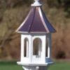 Copper Roof Gazebo Bird Feeder - 28x10 -Bird Products Store copper roof bird feeder vinyl pvc 28x10 gazebo 1