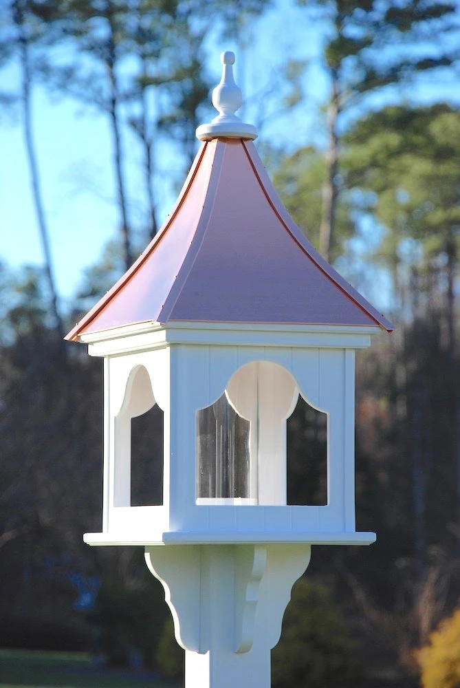Copper Roof Bird Feeder Square Gazebo - 36x14 3 Copper Roof Bird Feeder Square Gazebo - 36x14
