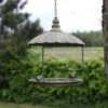 ESSCHERT DESIGN Antique Hanging Tray Bird Feeder -Bird Products Store hanging tray Bird Feeder with Cover