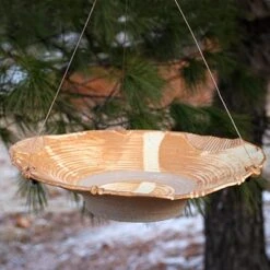Large Stoneware Hanging Bird Bath -Bird Products Store large handmade hanging bird bath