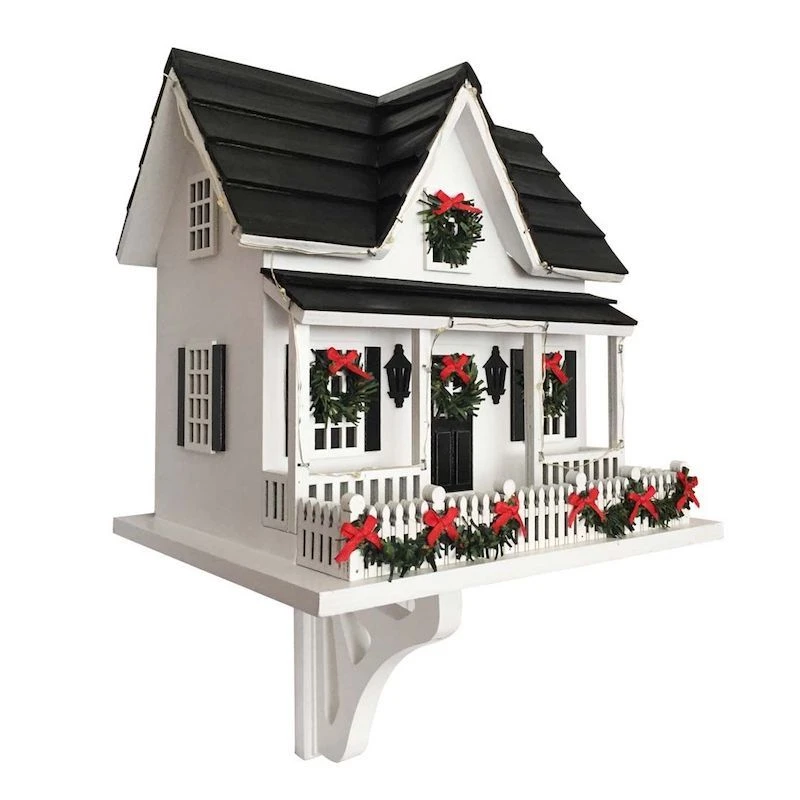 Lighted Holiday Birdhouse 4 Lighted Holiday Birdhouse - Image 2