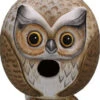 Gord-O Owl Wooden Birdhouse 2 Gord-O Owl Wooden Birdhouse -Bird Products Store owl