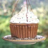 Ceramic Cupcake Bird Feeder -Bird Products Store vanilla.feed .better smll